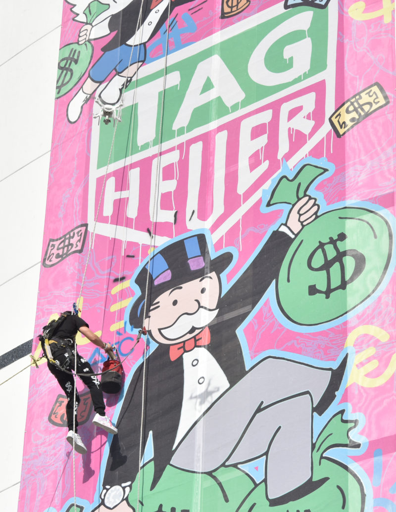 Art Provocateur Alec Monopoly for Tag Heuer